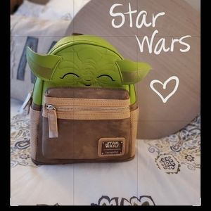 Disney Star Wars Yoda Loungefly backpack NWT